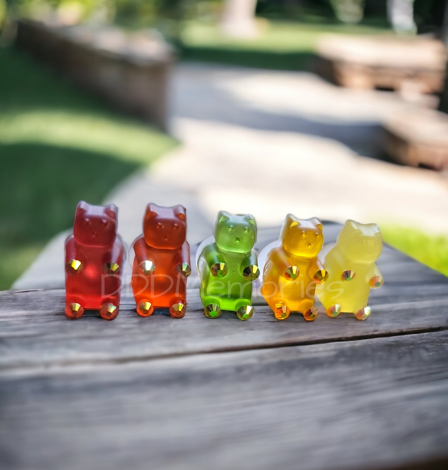 Gummy "Bling" Bear Shoe Charms - Set of 5