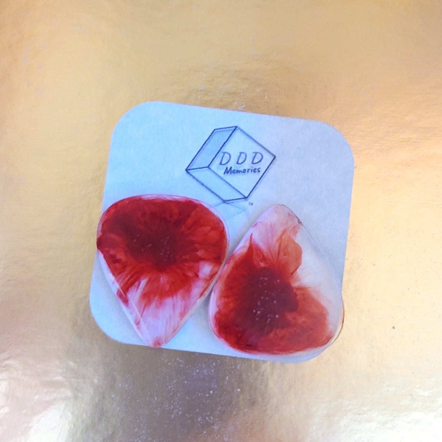 Blood Drop Guitar Picks (Pair of 2)