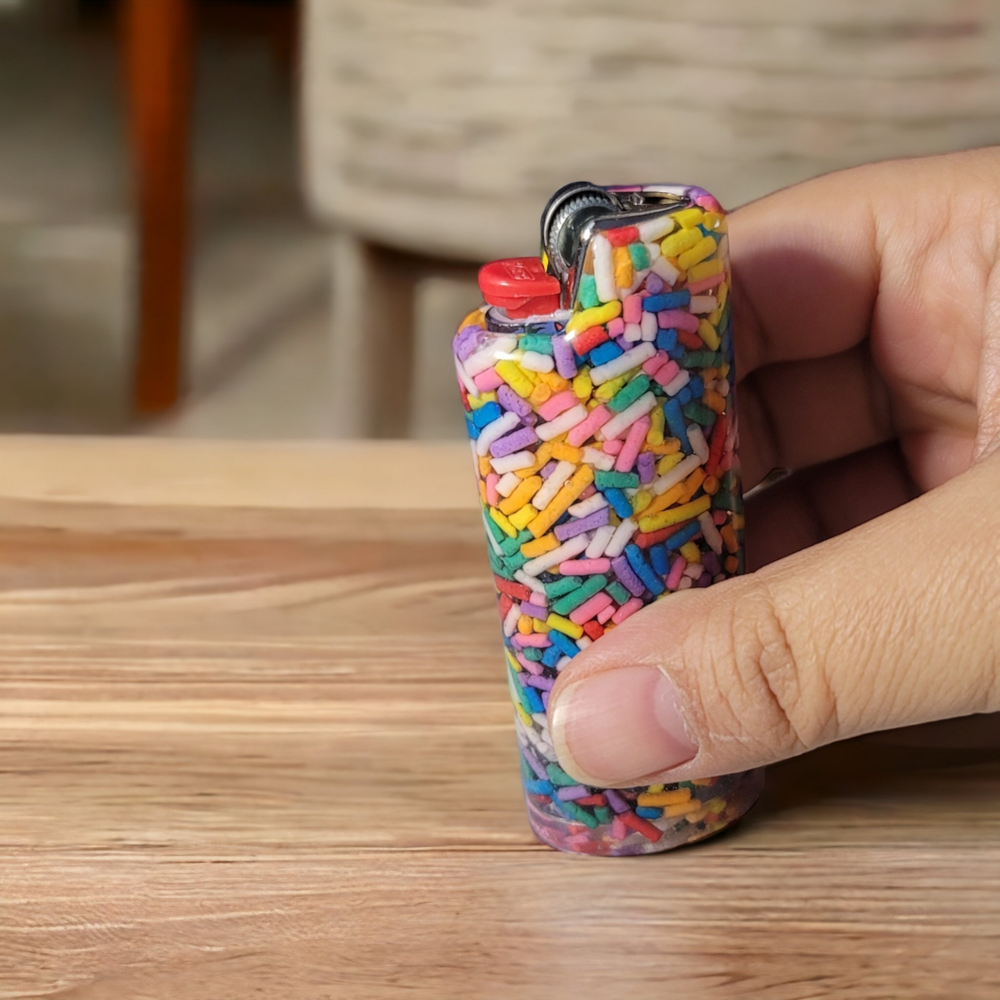 Rainbow Sprinkle Lighter Case