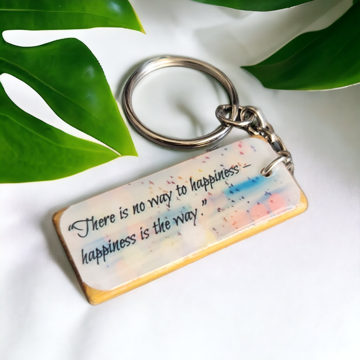 Motivation, Happy, Cute, Quote Keychains